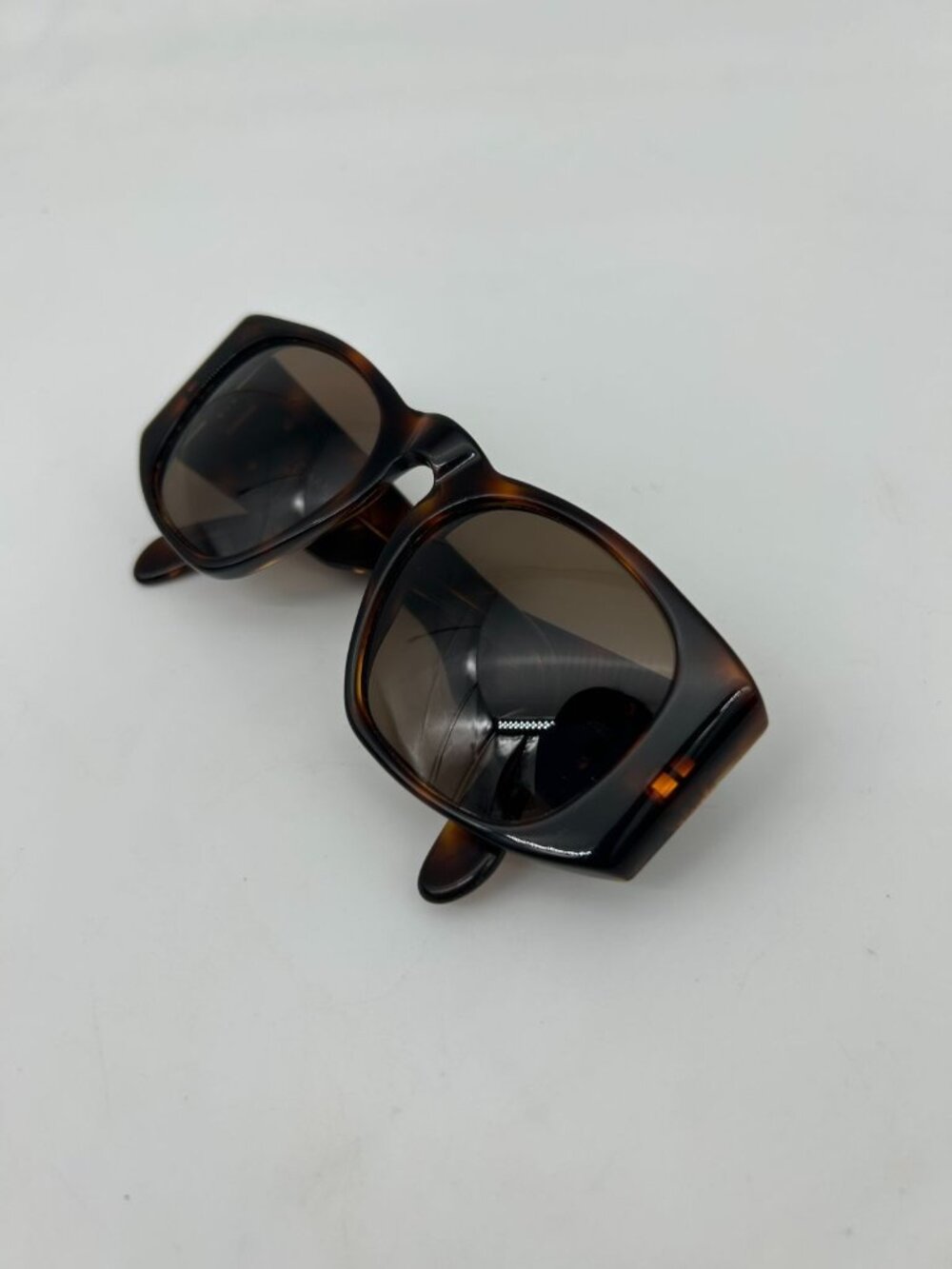 Chanel Vintage Quilted CC Logo Marble Brown Gold Acetate Sunglasses Eyewear - Picture 10 of 11
